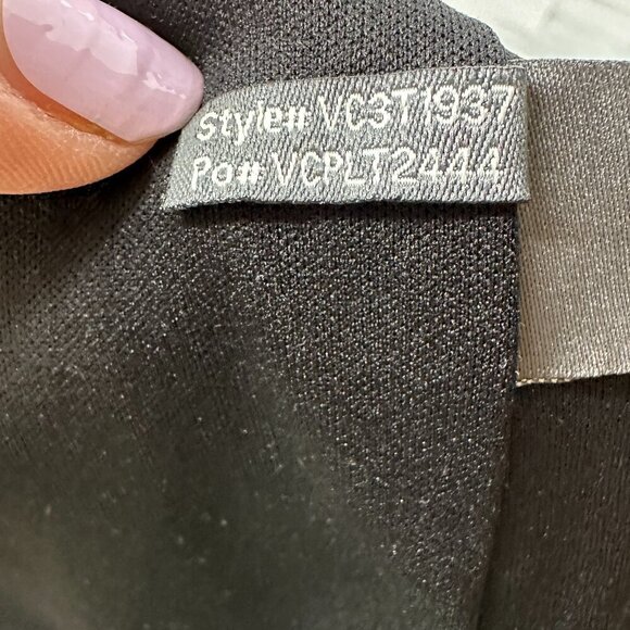 NWOT Vince Camuto Black & White Striped Knit Sleeveless Spandex Dress Size 12 - Picture 9 of 11